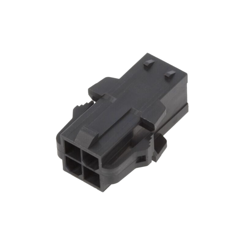 Conector: cablu-cablu; mufă; tată; Mini-Fit Sigma; PIN: 4; neagră