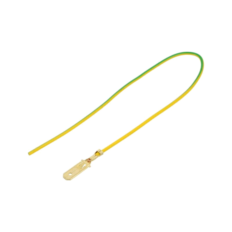 Cable: cable with crimped terminals; yellow-green; Len: 250mm