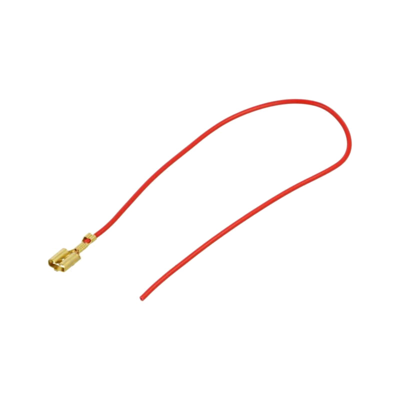 Cable: cable with crimped terminals; red; Len: 250mm; H05V-K