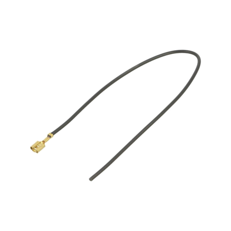 Cable: cable with crimped terminals; black; Len: 250mm; H05V-K