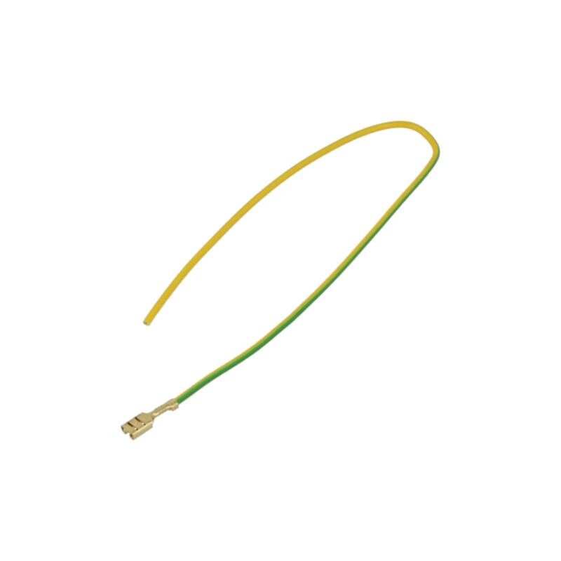 Cable: cable with crimped terminals; yellow-green; Len: 250mm