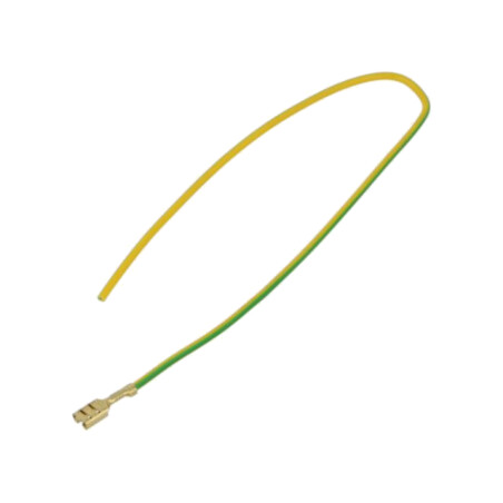 Cable: cable with crimped terminals; yellow-green; Len: 250mm