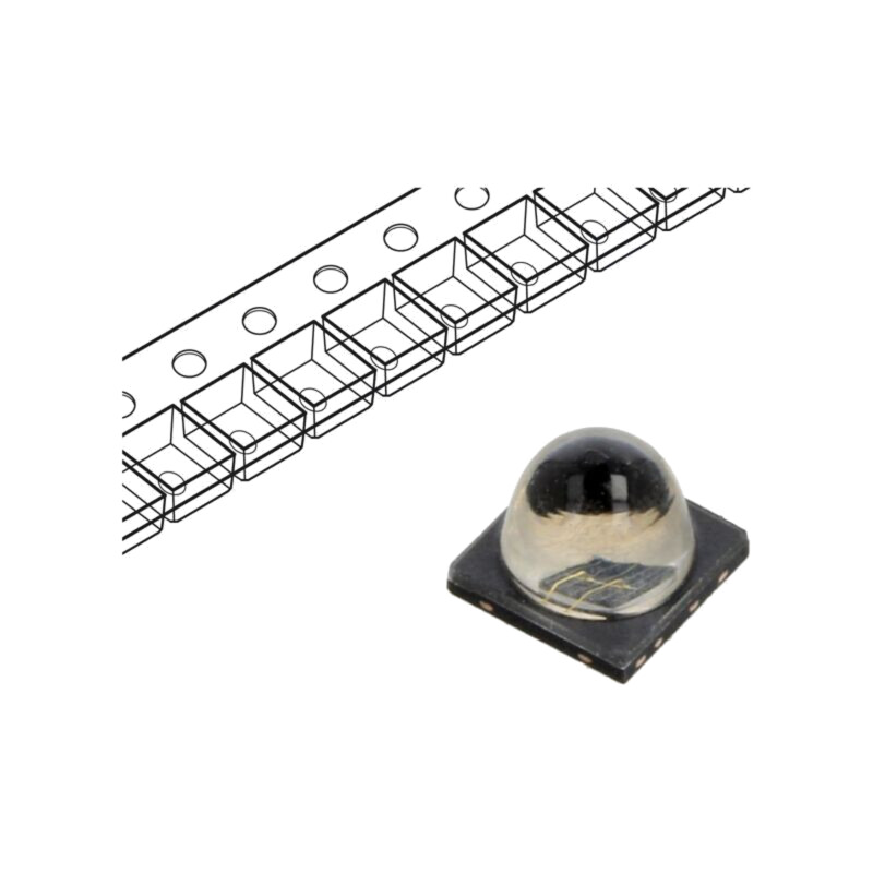 Emiţător IR; 3838; 930÷950nm; transparent; 800mW; 50°; 1,6VDC; SMD