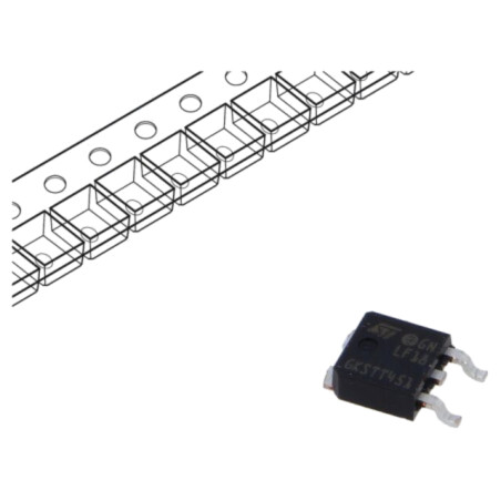 IC: stabilizator de tensiune; LDO,liniar,nereglabil; 1,8V; 0,5A