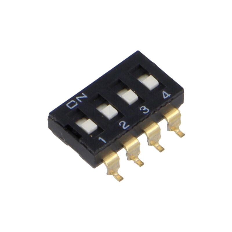 Comutator: DIP-SWITCH; Număr secţiuni: 3; OFF-ON; 0,025A/24VDC