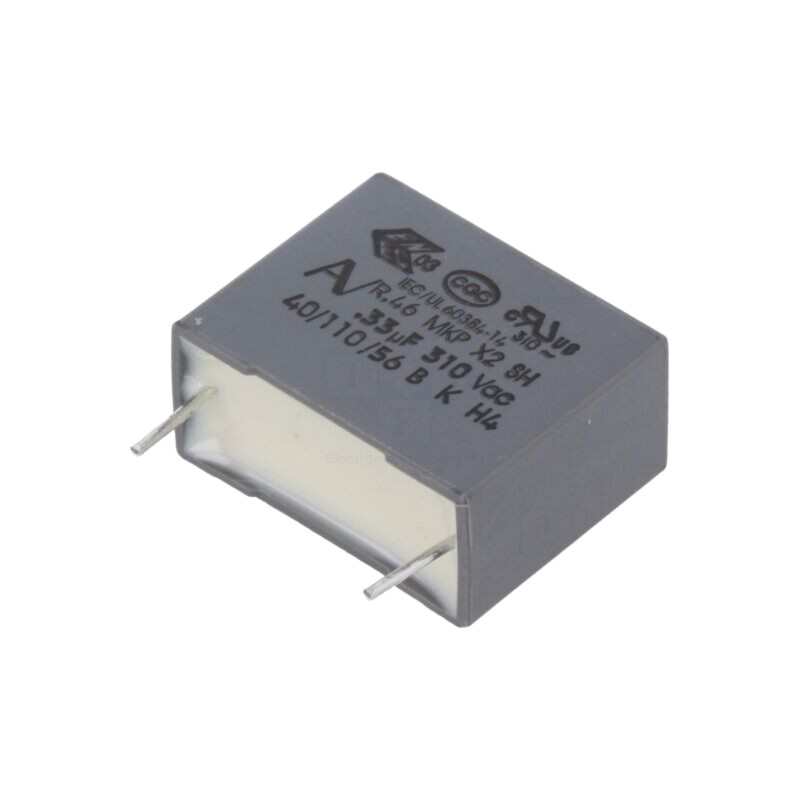 Condensator: cu polipropilenă; X2; R46 310V; 330nF; 630VDC; 310VAC