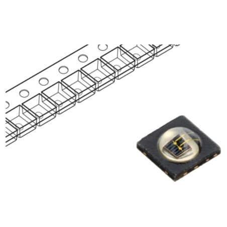 Emiţător IR; 3838; 840÷870nm; transparent; 950mW; 130°; 1,7VDC; SMD