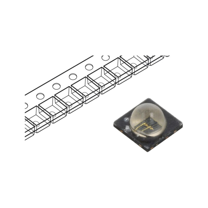 Emiţător IR; 3838; 840÷870nm; transparent; 950mW; 80°; 1,7VDC; SMD