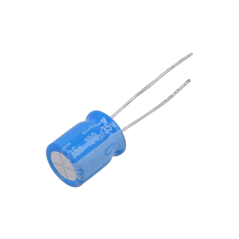 Condensator: electrolitic; THT; 100uF; 35VDC; Ø10x12,5mm; ±20%