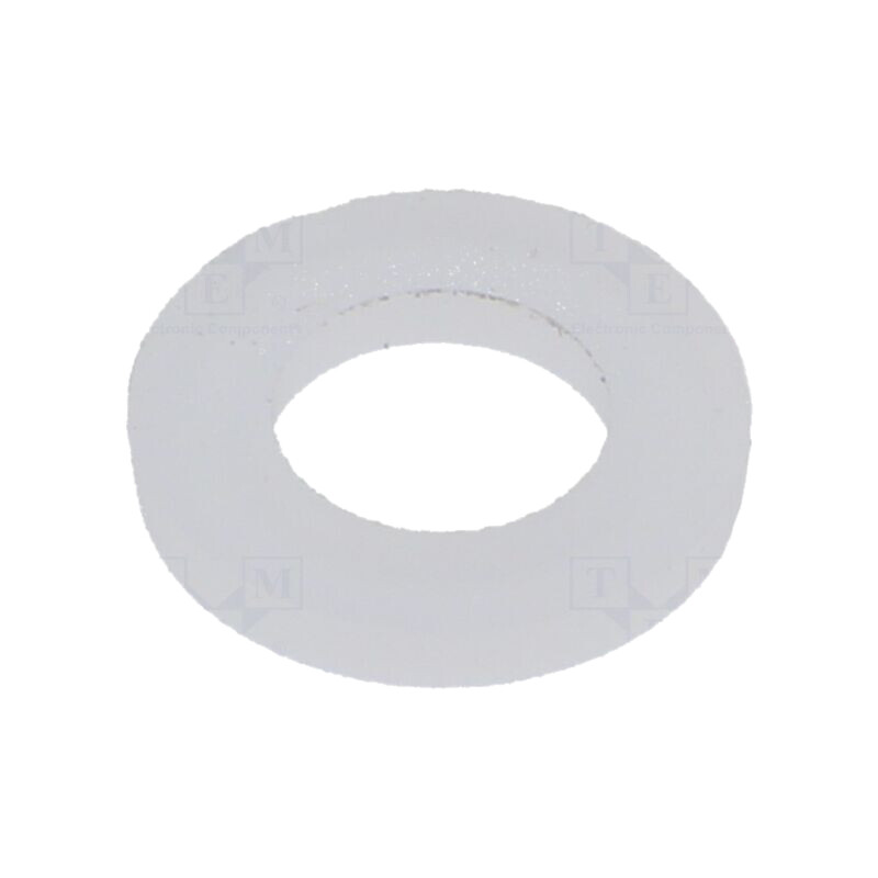 Şaibă; rotundă; D12mm; h1,6mm; PVDF; naturală
