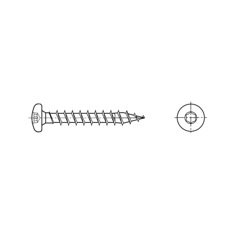 Şurub; pt.lemn; 5x40; Cap: cap rotund; Torx®; TX20; SPAX®; BN 21237