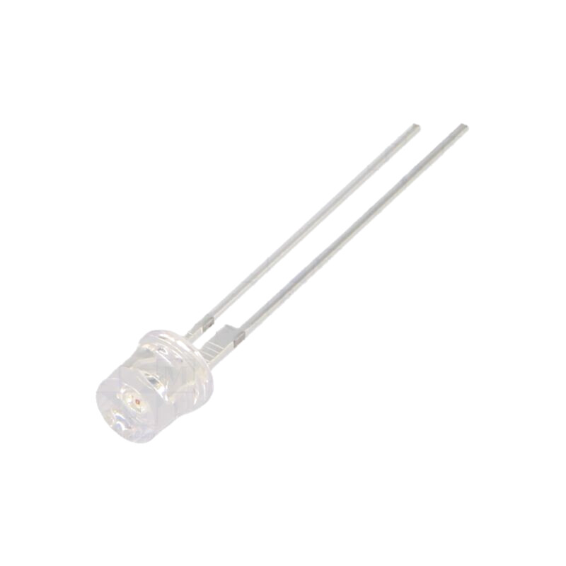 LED; roşie; 5mm; 5800÷7000mcd; 140°; Parte frontală: plat; -30÷85°C LED; roşie; 5mm; 5800÷7000mcd; 140°; Parte frontală: plat; -30÷85°C