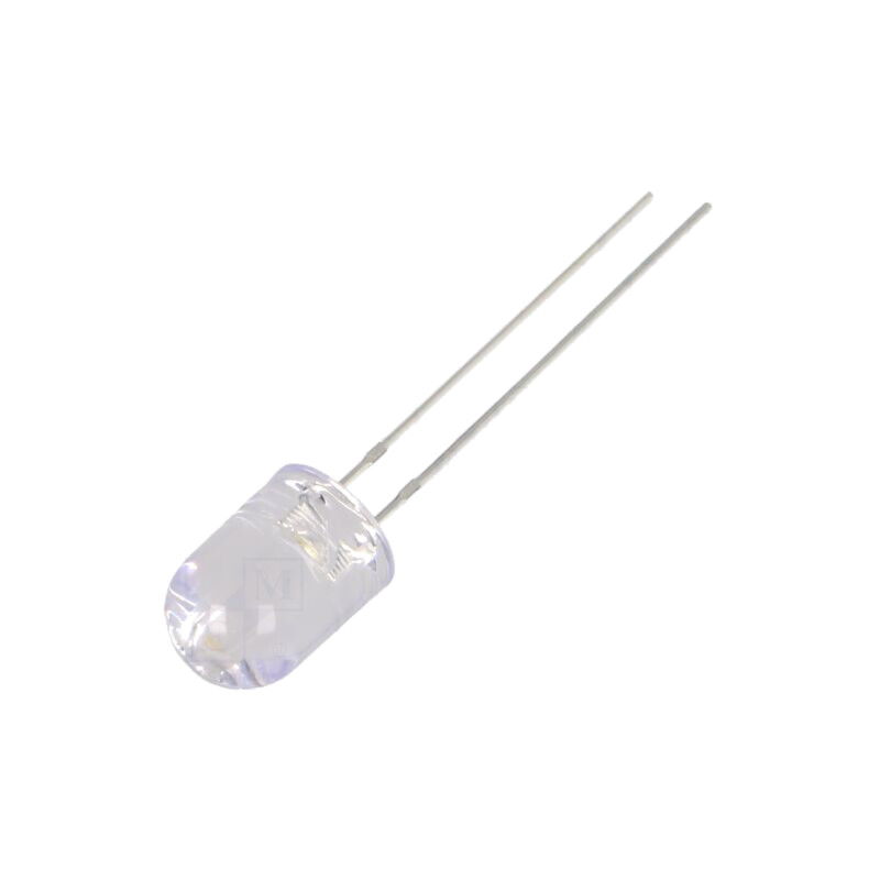 LED; alb cald; 8mm; 7000÷8400mcd; 30°; Parte frontală: convex LED; alb cald; 8mm; 7000÷8400mcd; 30°; Parte frontală: convex