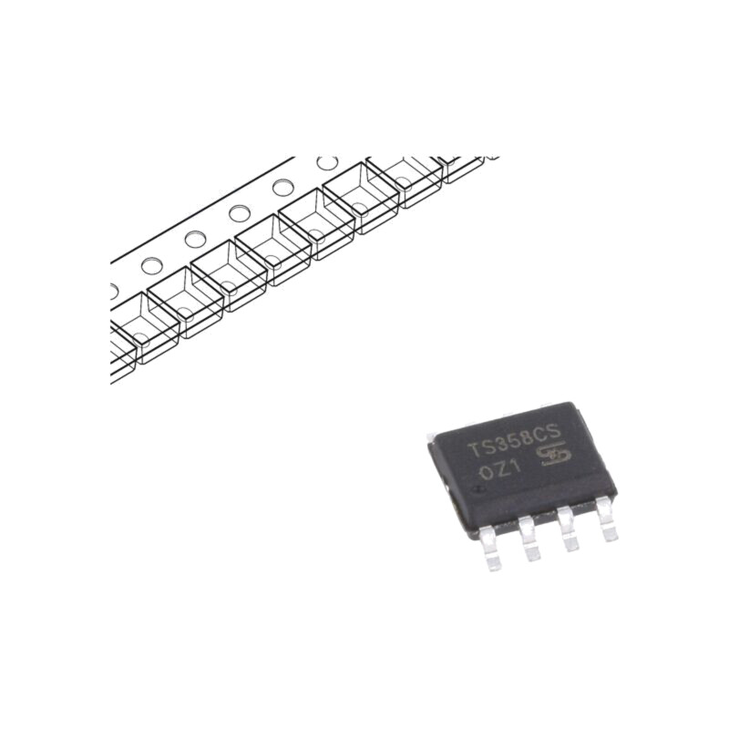 IC: amplificator operaţional; 1MHz; Ch: 2; SOP8; rolă,bandă
