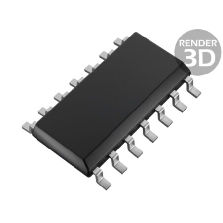 IC: digital; buffer,non-inversor; Ch: 6; CMOS,TTL; SMD; SO14; LCX