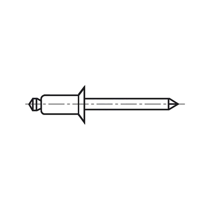 Diblu; aluminiu; Diam.nit: 3,2mm; Lung.nit: 11mm; BN 925; DIN 7337B