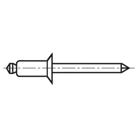 Diblu; aluminiu; Diam.nit: 3,2mm; Lung.nit: 11mm; BN 925; DIN 7337B