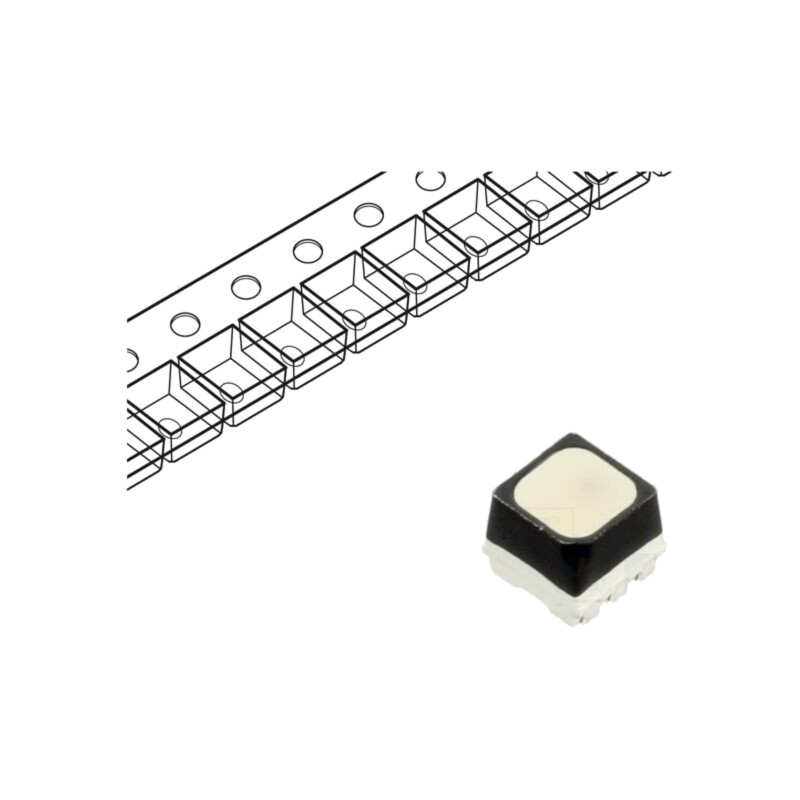 LED; RGB; SMD; 2727; 1,6÷2,4VDC,2,4÷3,3VDC; 2,8x2,7x2,45mm; 120°