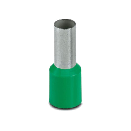 Vârf: tub de capăt; izolată; cupru; 16mm2; Lung.capăt: 12mm; verde