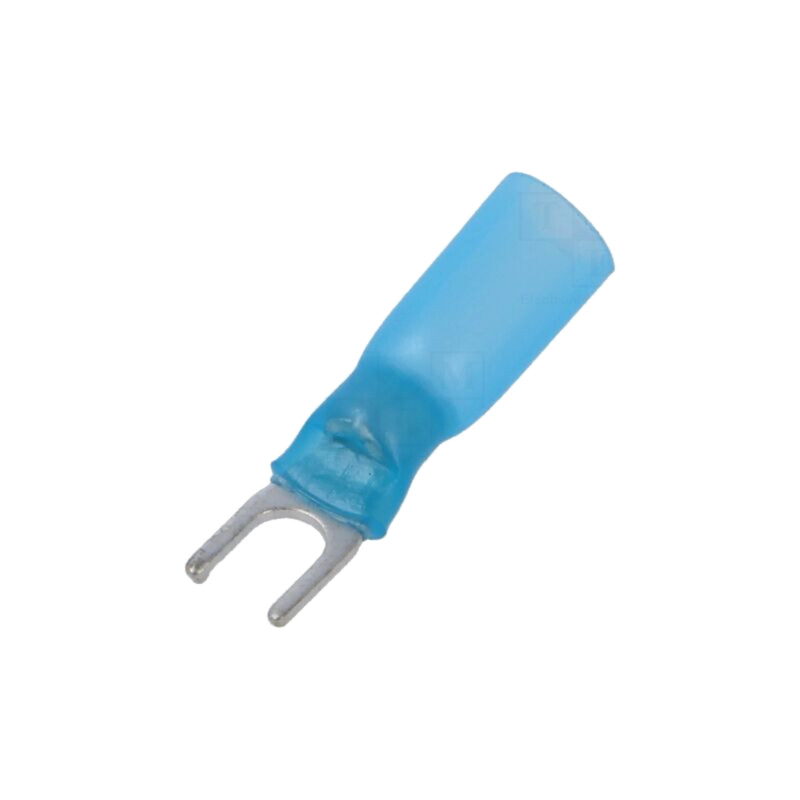 Vârf: furcă; M4; 1,5÷2,5mm2; crimpat; pe cablu; izolată; albastră Vârf: furcă; M4; 1,5÷2,5mm2; crimpat; pe cablu; izolată; albastră