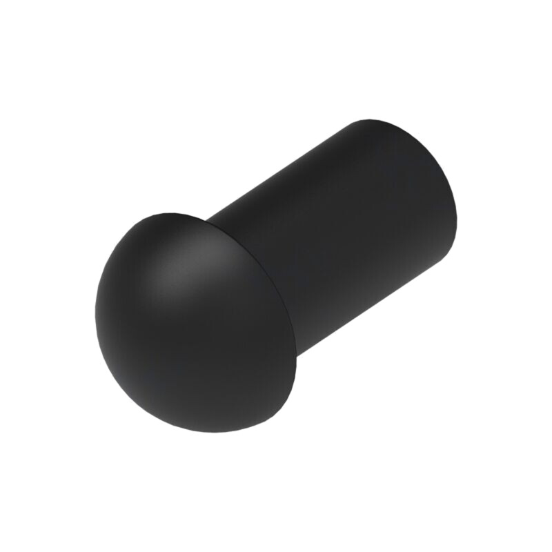 Capac de protecţie; poliamidă; neagră; Entrelec; Ø: 6,4mm; L: 12mm