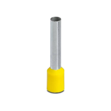 Vârf: tub de capăt; izolată; cupru; 6mm2; Lung.capăt: 18mm; galbenă