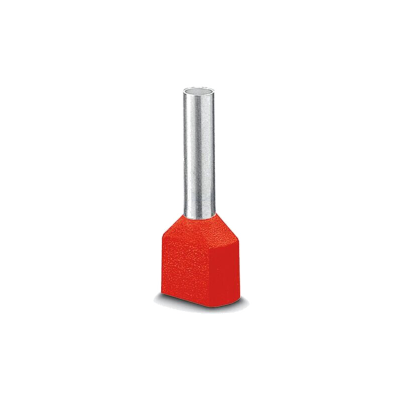 Vârf: tub de capăt; izolată,dublă; cupru; Lung.capăt: 12mm; roşie Vârf: tub de capăt; izolată,dublă; cupru; Lung.capăt: 12mm; roşie