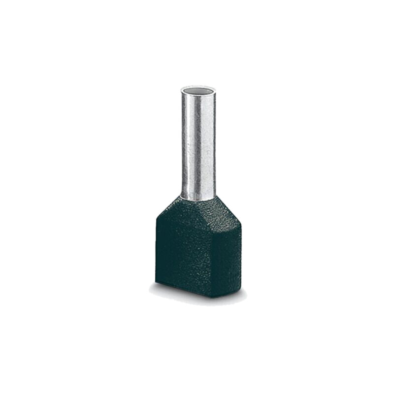 Vârf: tub de capăt; izolată,dublă; cupru; Lung.capăt: 12mm; neagră
