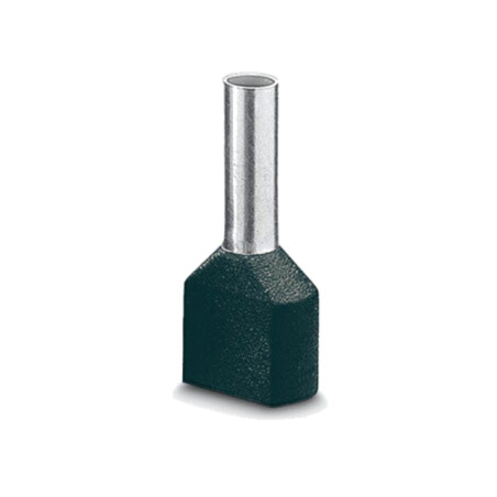 Vârf: tub de capăt; izolată,dublă; cupru; Lung.capăt: 12mm; neagră