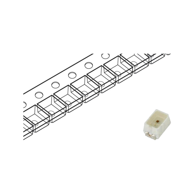LED; roşie; SMD; 2214,PLCC2; 180÷250mcd; 1,6÷2,4VDC; 2,2x1,4x1,3mm