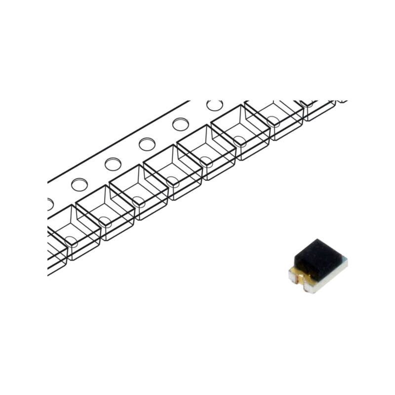 Fototranzistor; SMD; 70mW; Dim: 2x1,25x1mm; λp max: 850nm; 30V; 15us