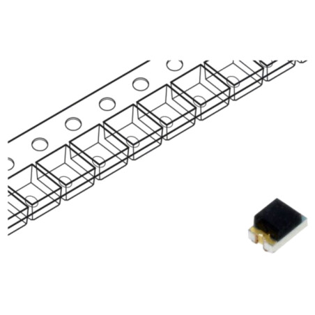Fototranzistor; SMD; 70mW; Dim: 2x1,25x1mm; λp max: 850nm; 30V; 15us
