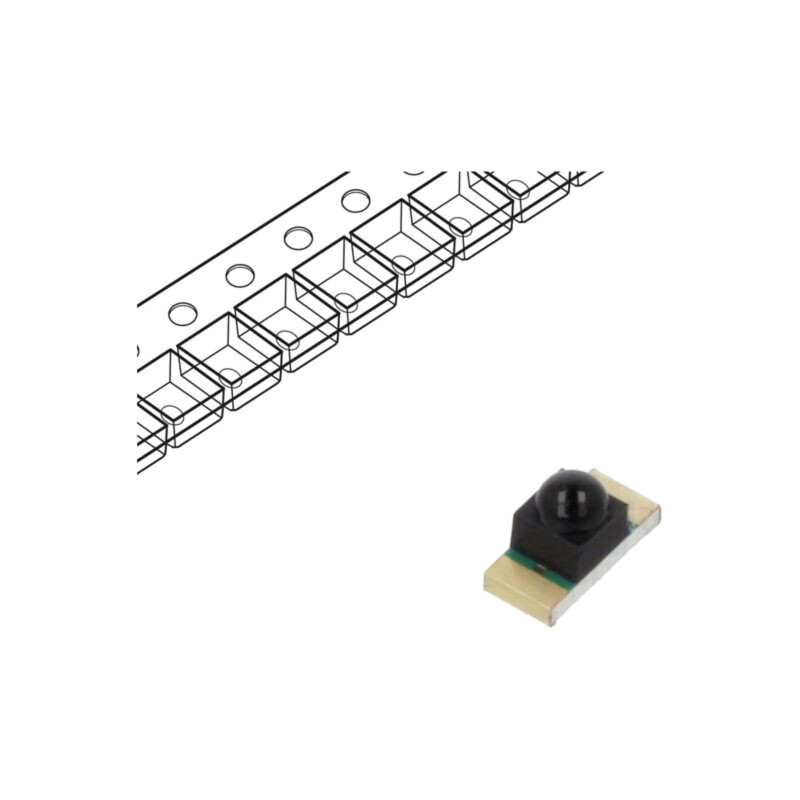 Fototranzistor; SMD; 75mW; Dim: 3,2x1,6x2mm; λp max: 940nm; 30V Fototranzistor; SMD; 75mW; Dim: 3,2x1,6x2mm; λp max: 940nm; 30V