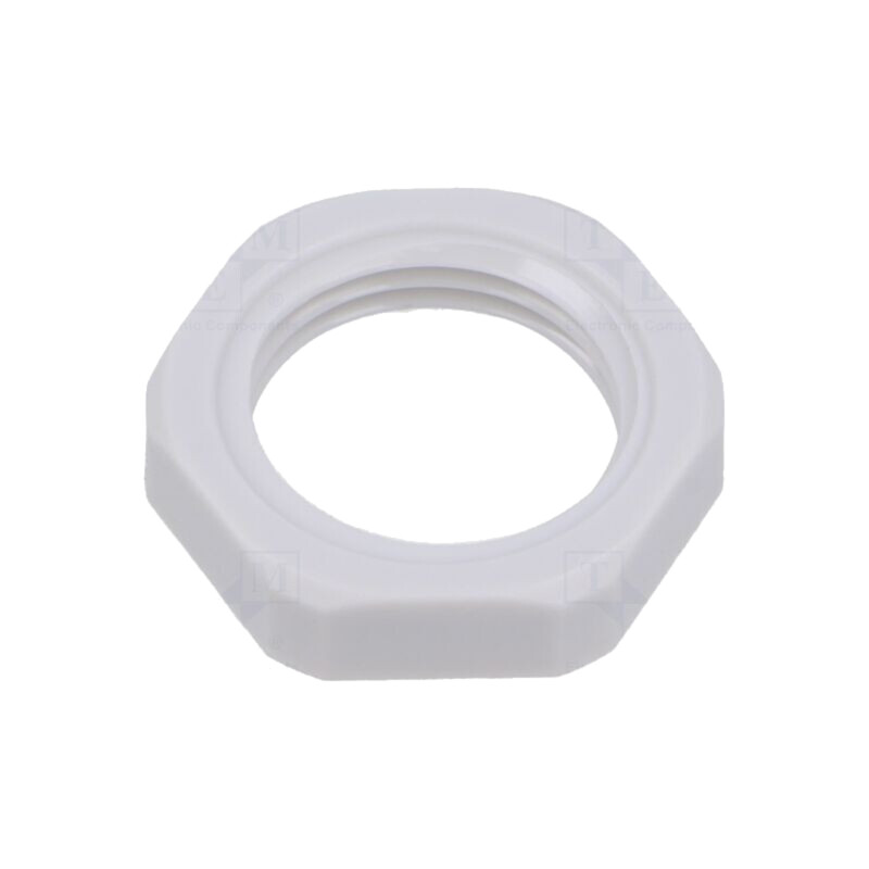 Piuliţă; G3/8"; poliamidă; gri deschis; -20÷90°C Piuliţă; G3/8"; poliamidă; gri deschis; -20÷90°C