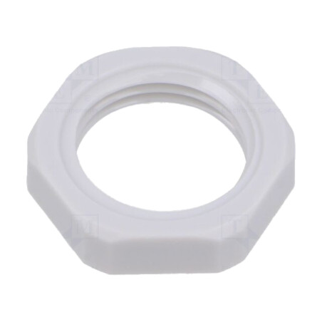 Piuliţă; G3/8"; poliamidă; gri deschis; -20÷90°C