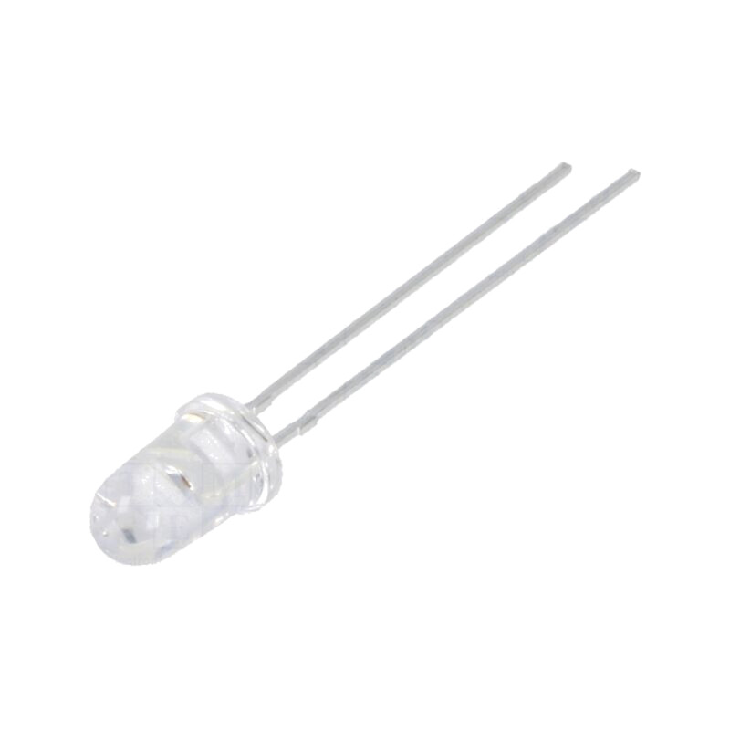 LED; roşie; 5mm; 14÷23cd; 10°; Parte frontală: convex; 1,6÷2,6VDC