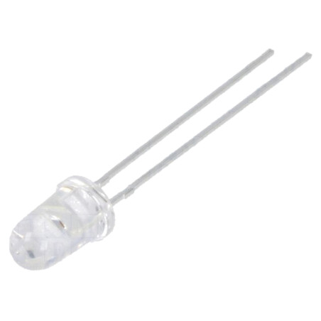LED; roşie; 5mm; 14÷23cd; 10°; Parte frontală: convex; 1,6÷2,6VDC
