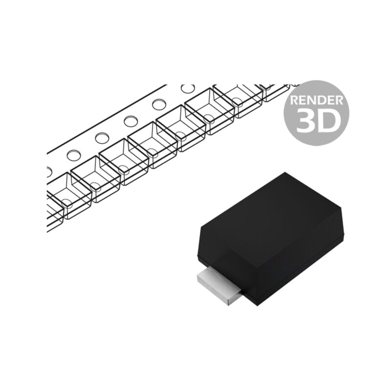 Diodă: TVS; 0,2kW; 40÷44,2V; 3,4A; unidirecţională; SOD123F