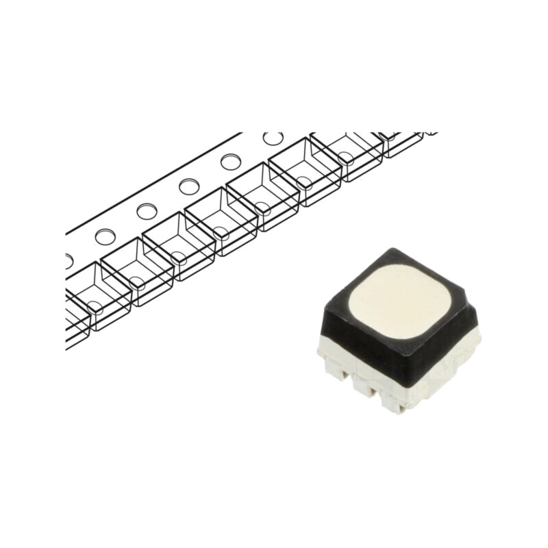 LED; RGB; SMD; 3535; 1,6÷2,4VDC,2,4÷3,3VDC; 3,7x3,5x2,8mm; 120°