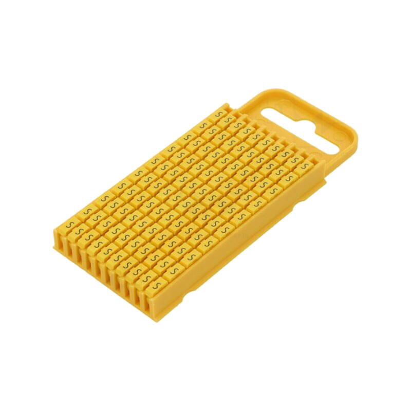 Markere; Marcaj: S; 4,3÷5,3mm; poliamidă; galbenă; -40÷85°C; WIC Markere; Marcaj: S; 4,3÷5,3mm; poliamidă; galbenă; -40÷85°C; WIC