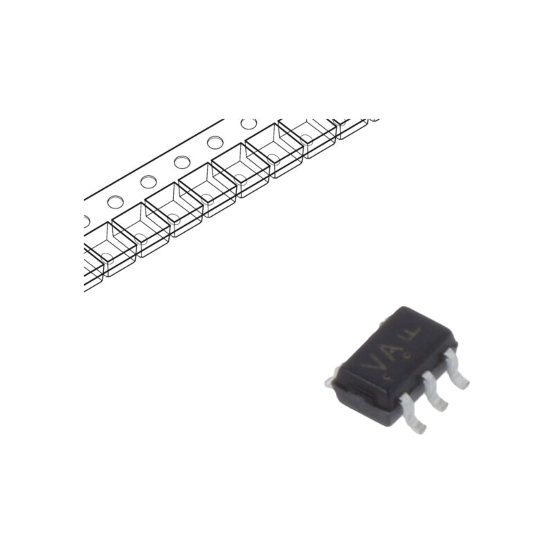 IC: digital; NOT; Ch: 1; IN: 1; CMOS; SMD; SC88A; 2÷5,5VDC; -55÷125°C IC: digital; NOT; Ch: 1; IN: 1; CMOS; SMD; SC88A; 2÷5,5VDC; -55÷125°C