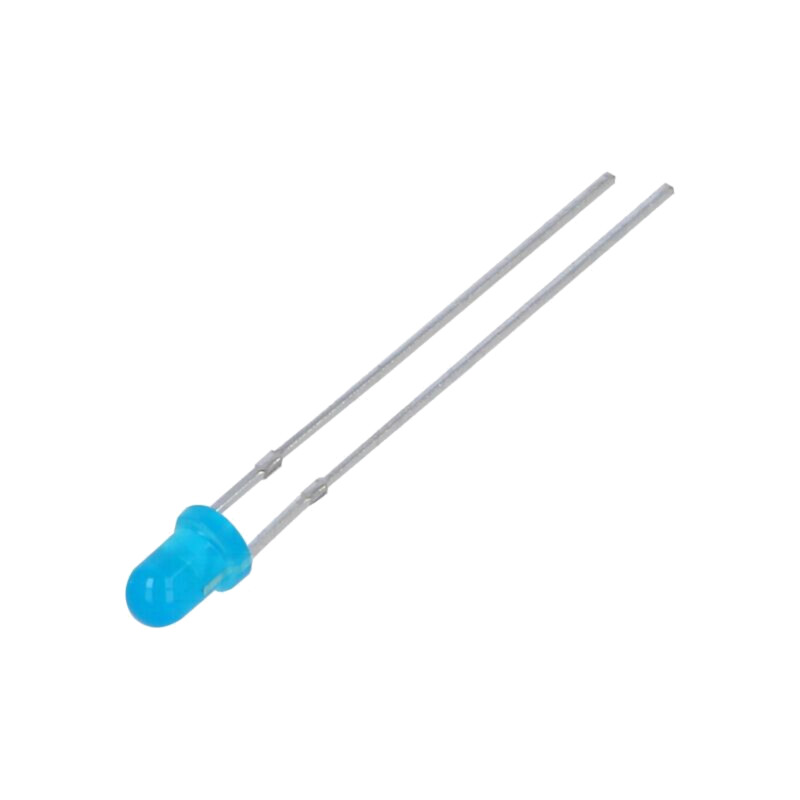 LED; albastru; 3mm; 400÷600(typ)-800mcd; 50°; 2,8÷3,5VDC; -40÷85°C