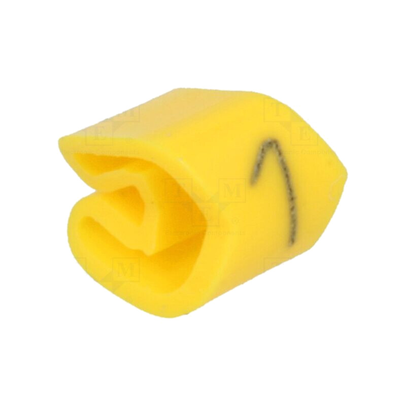 Markere; Marcaj: 1; 3÷5mm; PVC; galbenă; -30÷80°C; prin orificiu