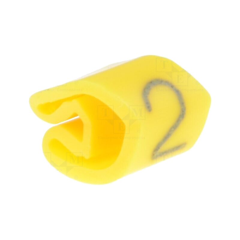 Markere; Marcaj: 2; 3÷5mm; PVC; galbenă; -30÷80°C; prin orificiu