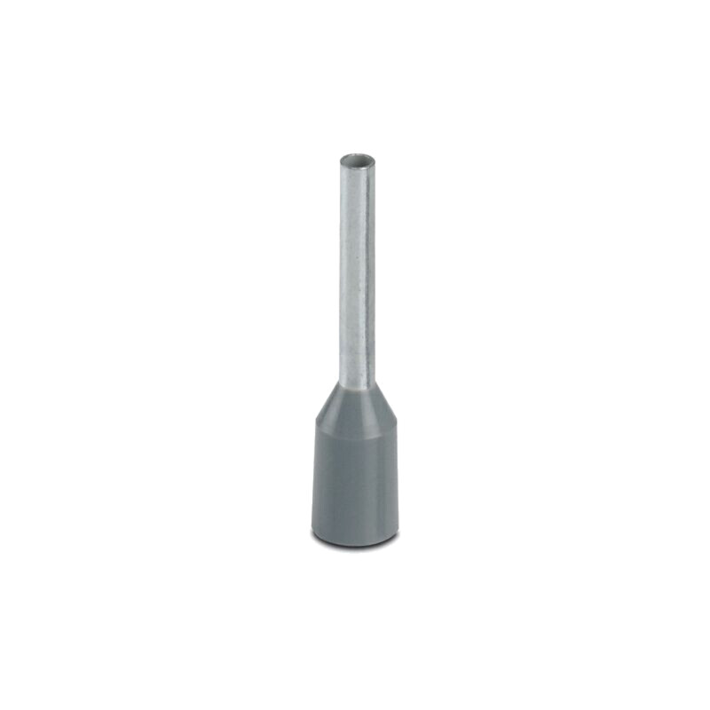Vârf: tub de capăt; izolată; cupru; 0,75mm2; Lung.capăt: 10mm; gri Vârf: tub de capăt; izolată; cupru; 0,75mm2; Lung.capăt: 10mm; gri
