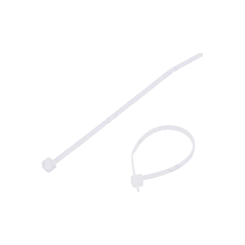 Colier de strângere; L: 83mm; W: 2,2mm; naturală; poliamidă; 80N