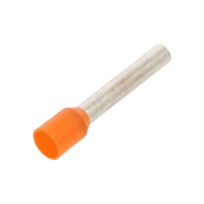 Vârf: tub de capăt; izolată; cupru; 4mm2; 18mm; cositorit; crimpat