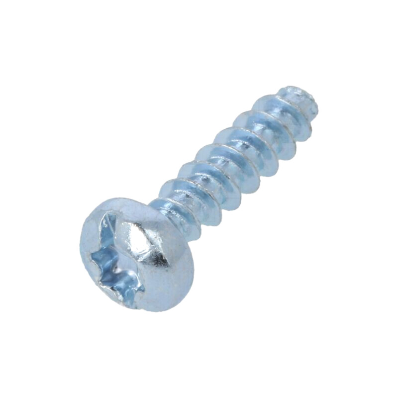 Şurub; pt.plastic; 3x12; Cap: cap rotund; crestat,Torx®; zinc