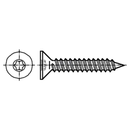 Şurub; 3,9x38; Cap: îngropat; Torx®; TX15; ISO 14586C