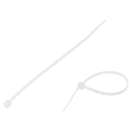 Colier de strângere; L: 300mm; W: 4,3mm; naturală; poliamidă; 205N